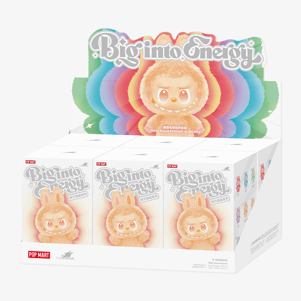 LABUBU The Monsters V3 – Big Into Energy AUTHENTIC POP MART Plush Blind Box (Single)