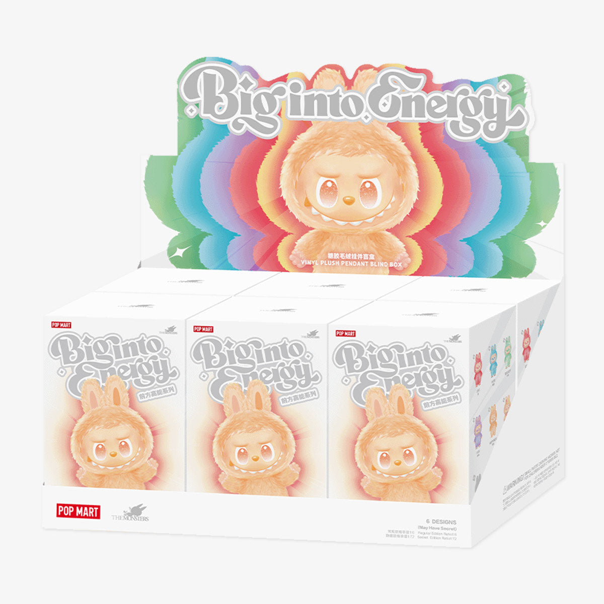LABUBU The Monsters V3 – Big Into Energy AUTHENTIC POP MART Plush Blind Box (Single)