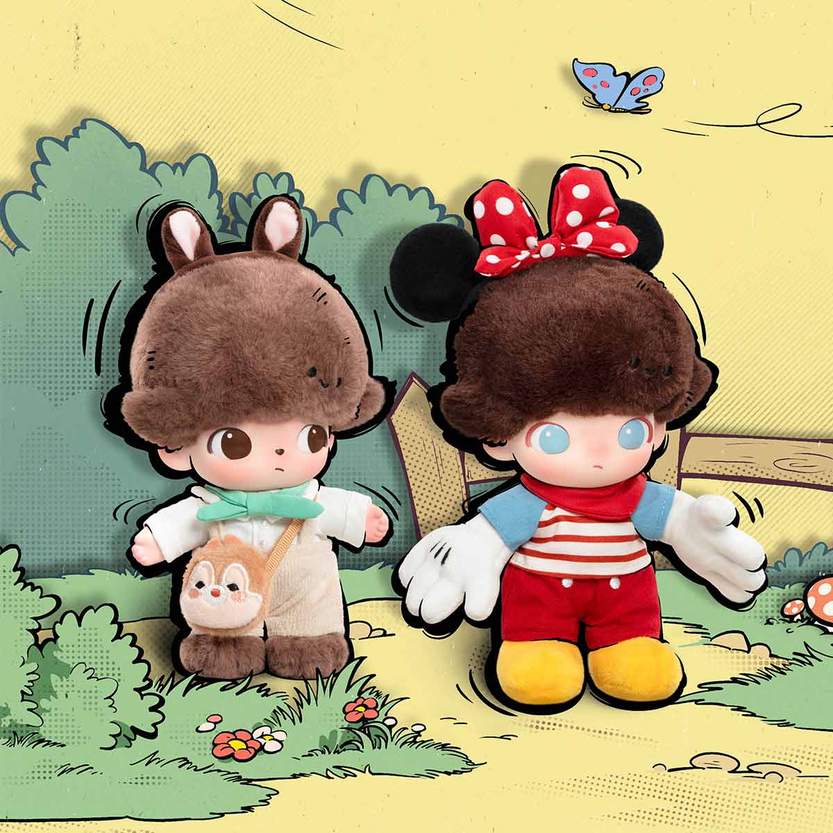 DIMOO WORLD × DISNEY Series – Vinyl Plush Keychain Blind Box