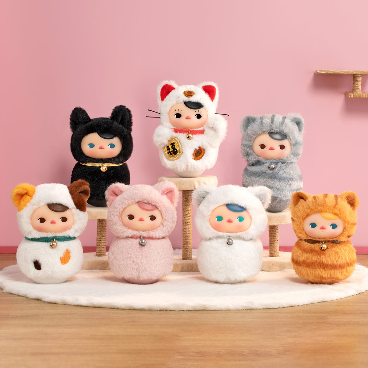 PUCKY Roly-Poly Kitty Series – Vinyl Plush Blind Box Collectible