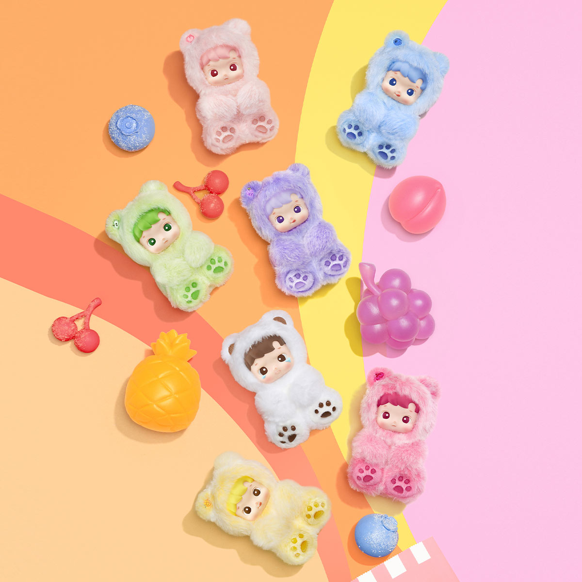 HACIPUPU Gummy Bear Series – Vinyl Plush Pendant Blind Box